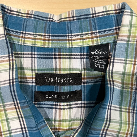 VanHeusen Casual Fit Long Sleeve Shirt 2XL - Picture 2 of 2